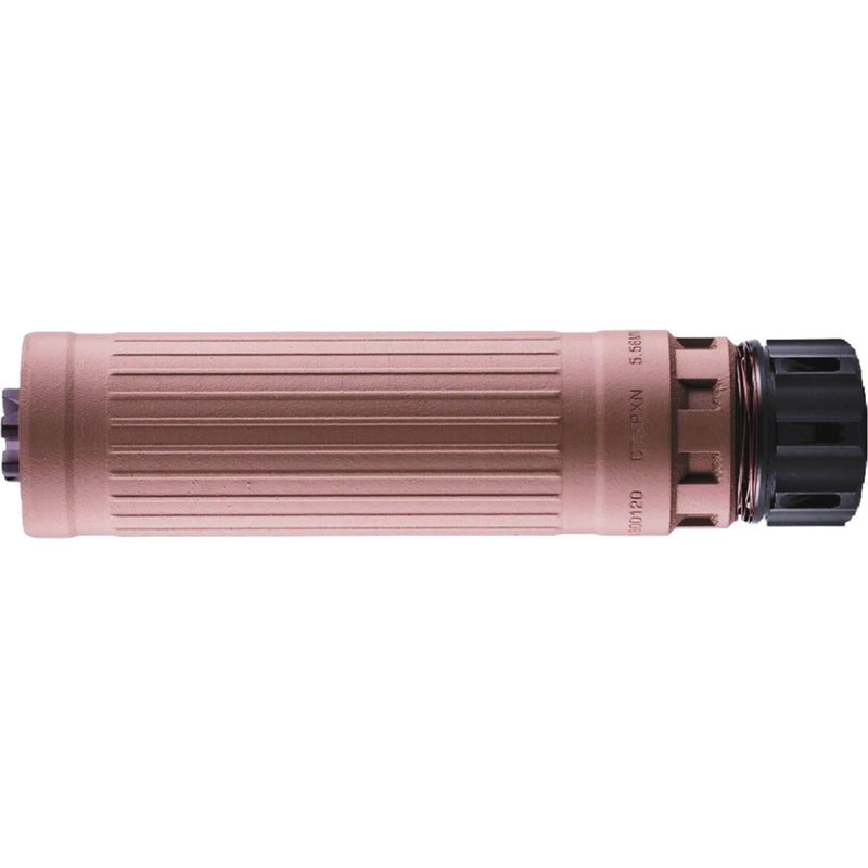 Dead Air Defense CT5P Patrol Suppressor 6mm/5.56 w/Keymo Gov FDE & DA115GOV 1/2x28Keymicro