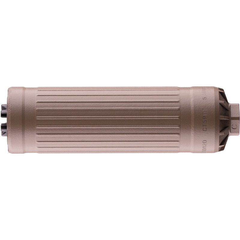 Dead Air Defense CT5P Patrol Suppressor 6mm/5.56 with 1/2 X 28 Direct Thread FDE