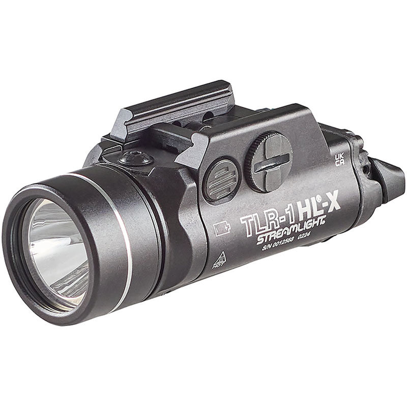Streamlight TLR-1 HL-X Weapon Light Black 1500 Lumen w/ Rail Locating Keys & CR123A Battery