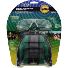 Howard Leight Shooting Sports Safety Combo Kit 25dB Ear Muffs with Clear Shooting Glasses