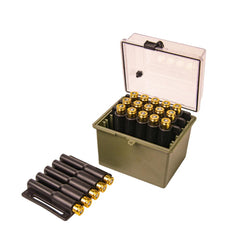 Berry's Mfg Safari Ammo Box 20rd Large Rifle Clear/Olive