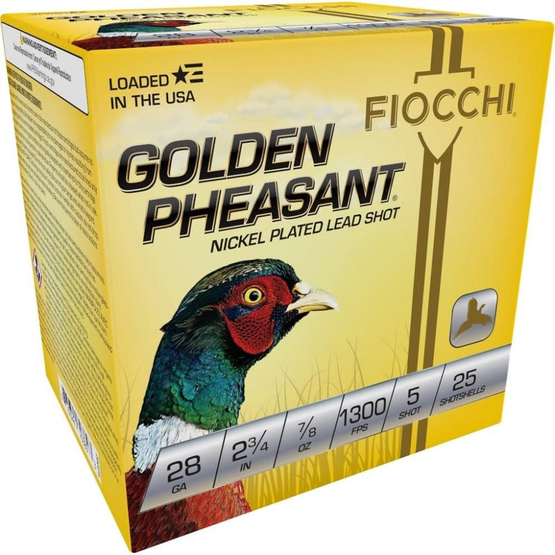 Fiocchi Golden Pheasant Shotshells 28ga 2-3/4