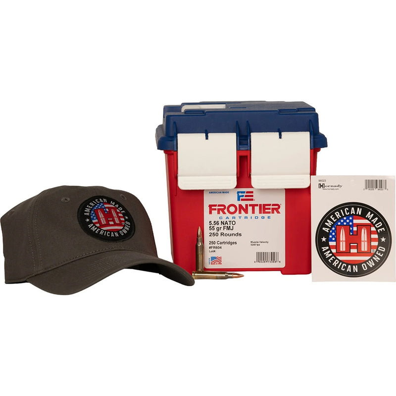 Hornady 250th Frontier Ammo 5.56 55 gr. FMJ 250 rd.