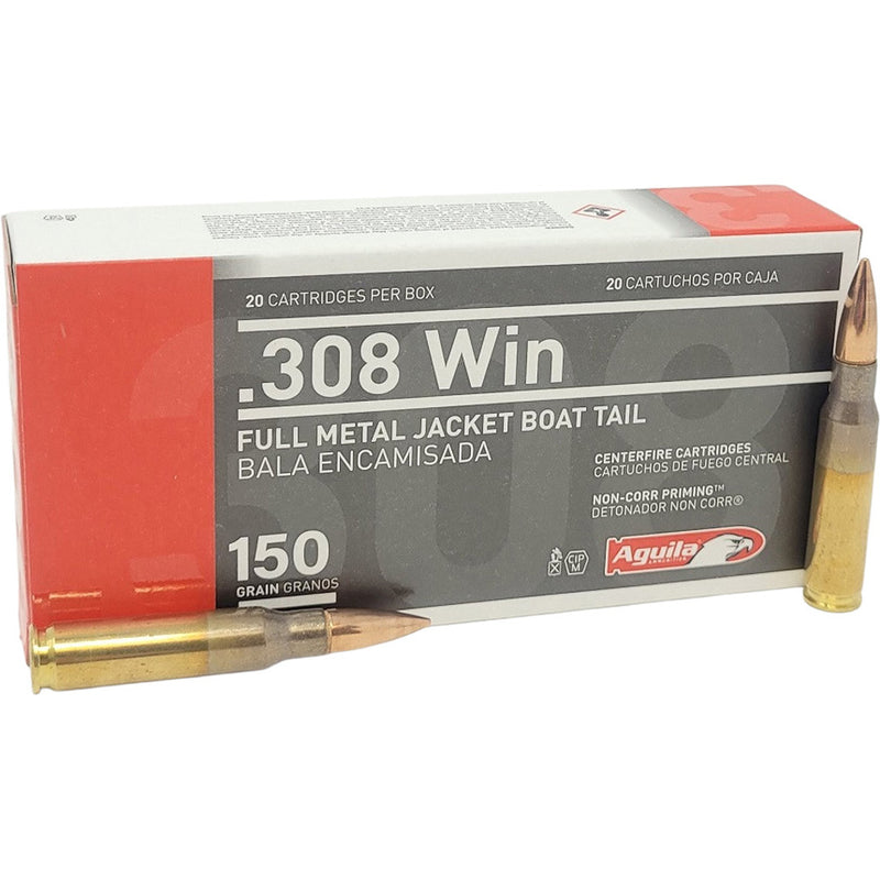 Golden Eagle Rifle Ammo 308 Win 150 gr. FMJ BT 20 rd.