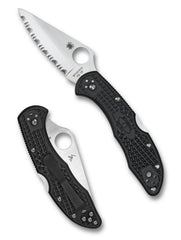 Spyderco Delica 4 Lightweight Black FRN VG-10 Spyder Edge (C11SBK)