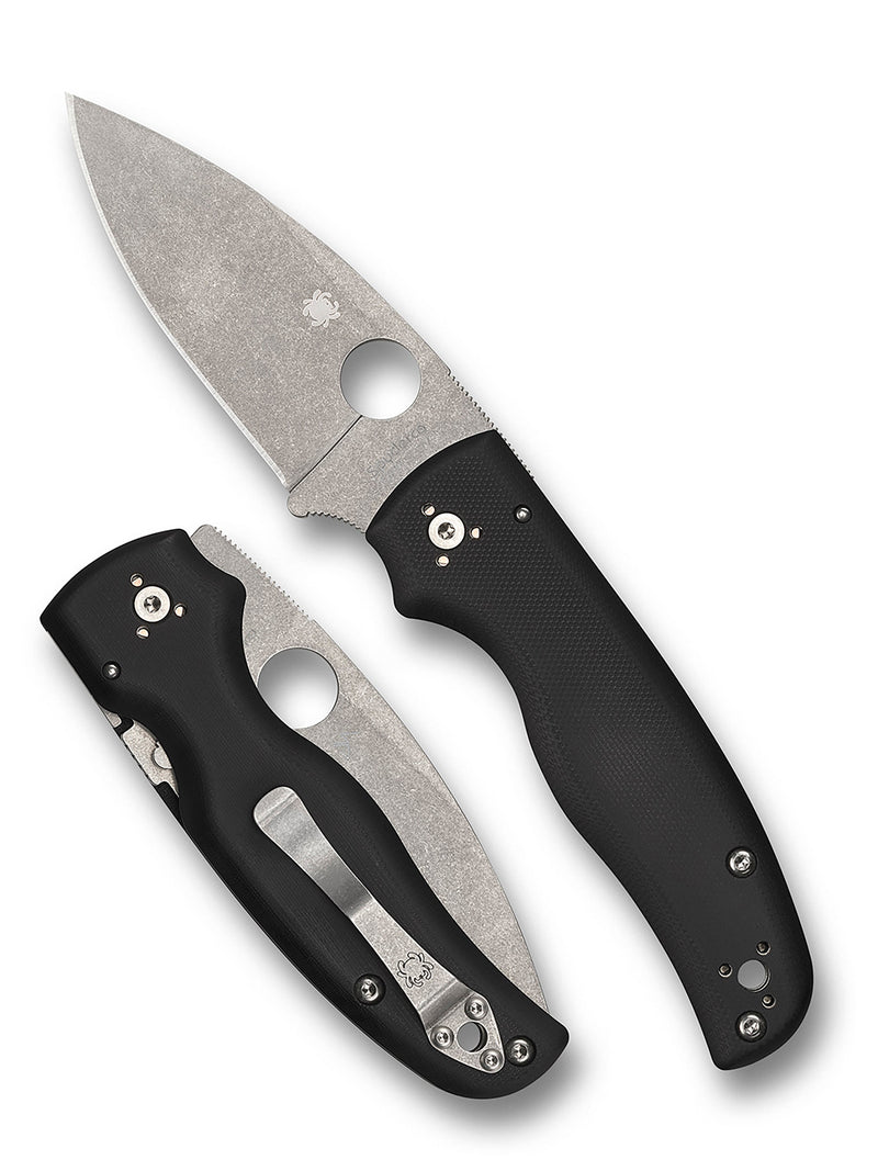 Spyderco Shaman Black G-10 CPM-S30V Plain Edge (C229GP)
