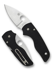 Spyderco Lil Native Black G-10 CPM-S30V Plain Edge (C230GP)