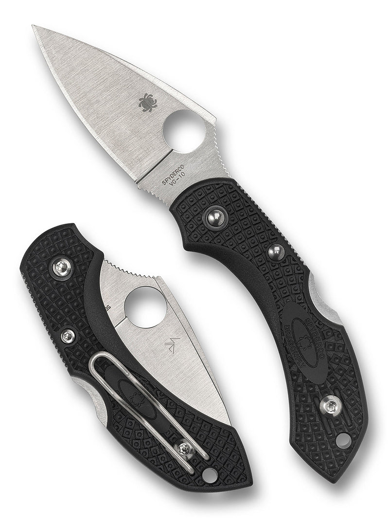 Spyderco Dragonfly 2 Black FRN VG-10 Plain Edge (C28PBK2)