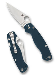 Spyderco Para Military 2 Cobalt Blue G-10 CPM-SPY27 Plain Edge (C81GPCBL2)